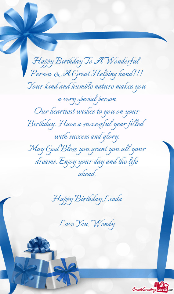 Happy Birthday,Linda