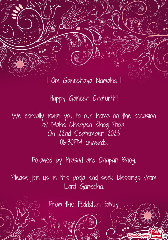 Happy Ganesh Chaturthi