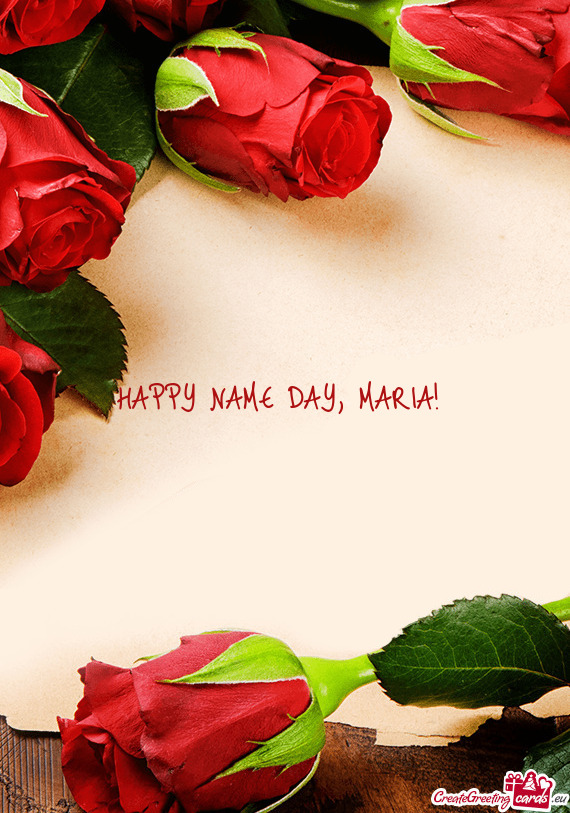 HAPPY NAME DAY, MARIA