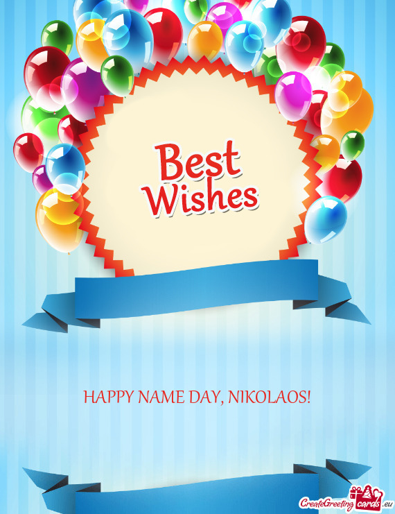 HAPPY NAME DAY, NIKOLAOS