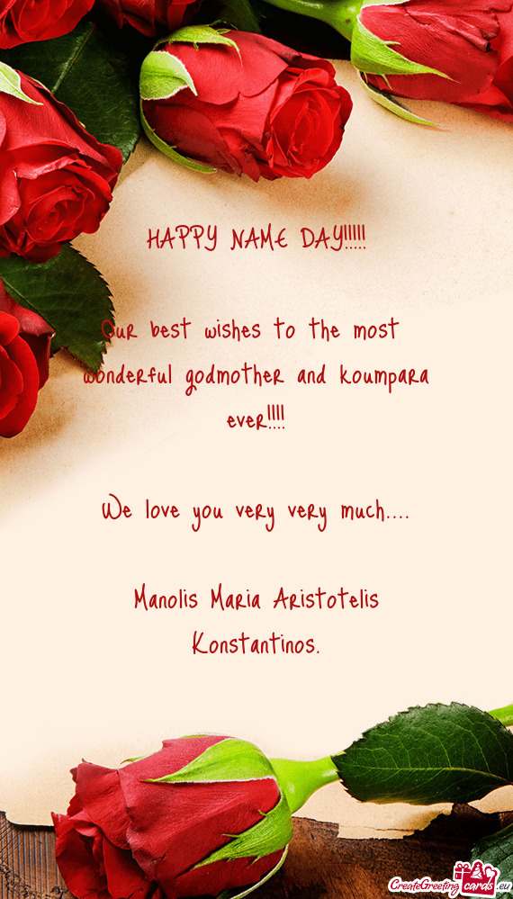 HAPPY NAME DAY