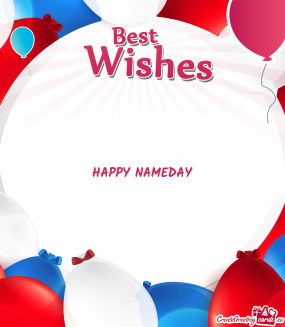 HAPPY NAMEDAY