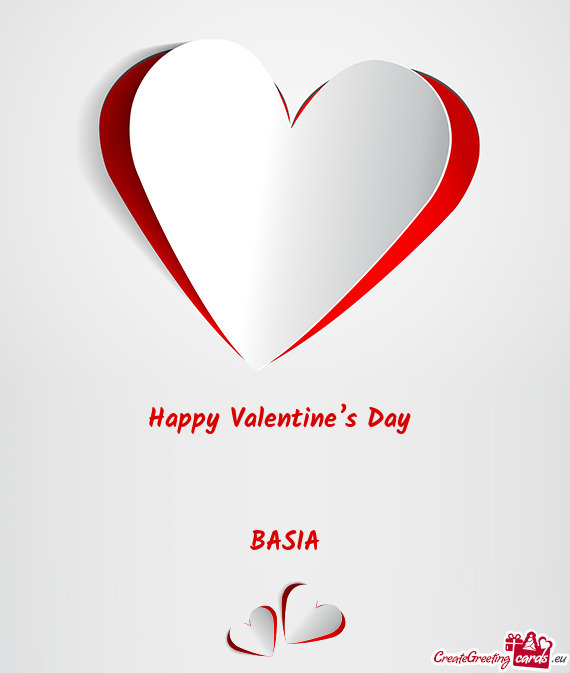 Happy Valentine’s Day  BASIA