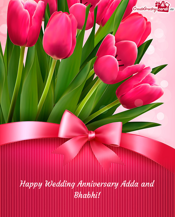 Happy Wedding Anniversary Adda and Bhabhi