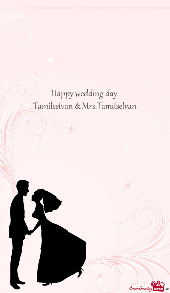 Happy wedding day