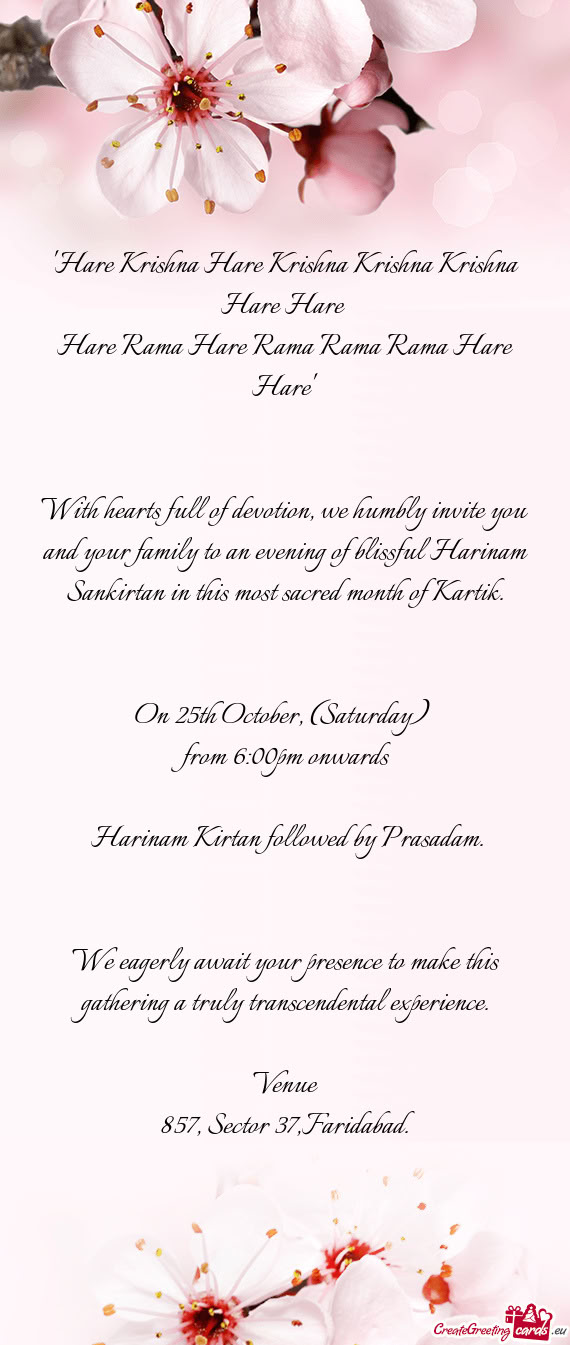 Hare Rama Hare Rama Rama Rama Hare Hare"