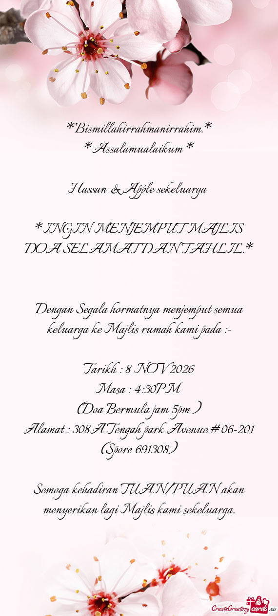 Hassan & Apple sekeluarga