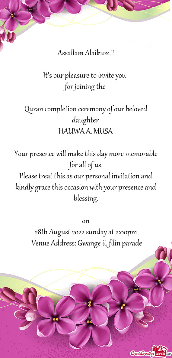 HAUWA A. MUSA