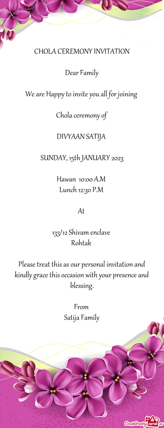 Hawan 10:00 A.M