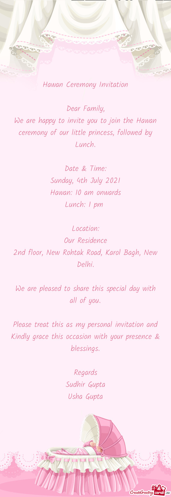 Hawan: 10 am onwards