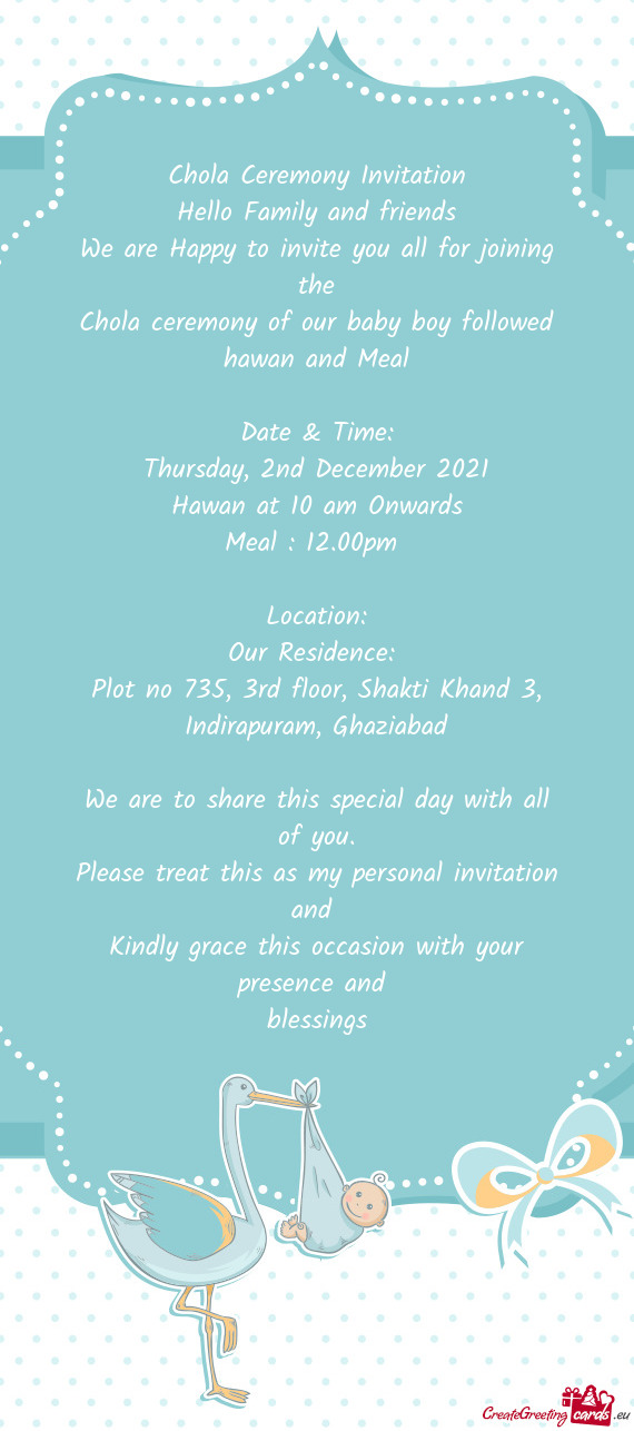 Hawan at 10 am Onwards