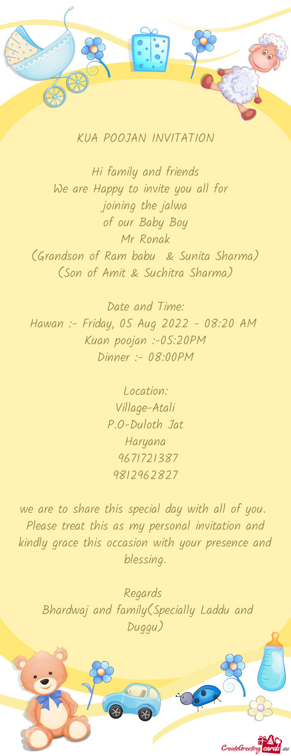 Hawan :- Friday, 05 Aug 2022 - 08:20 AM