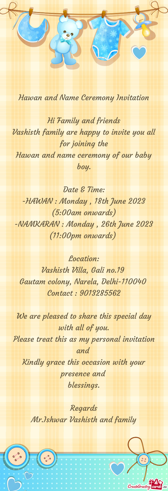 HAWAN : Monday , 18th June 2023