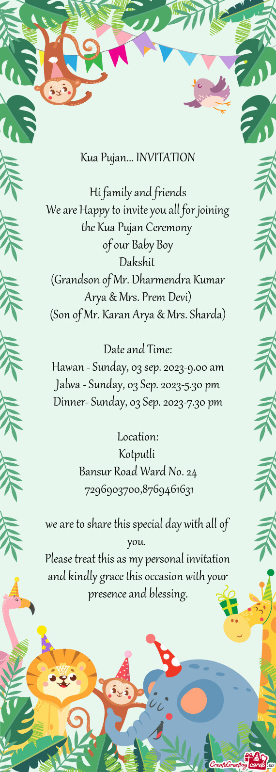 Hawan - Sunday, 03 sep. 2023-9.00 am