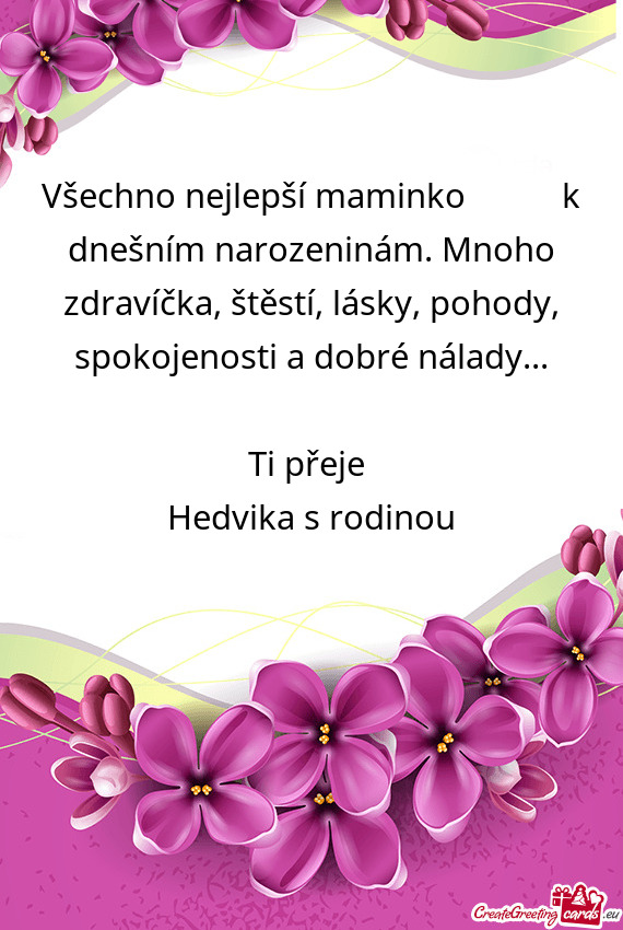 Hedvika s rodinou