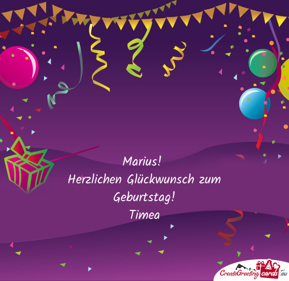 Herzlichen Glückwunsch zum Geburtstag