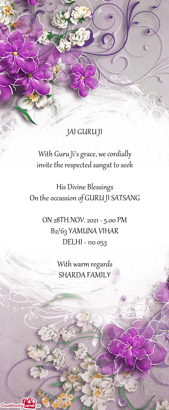 His Divine Blessings