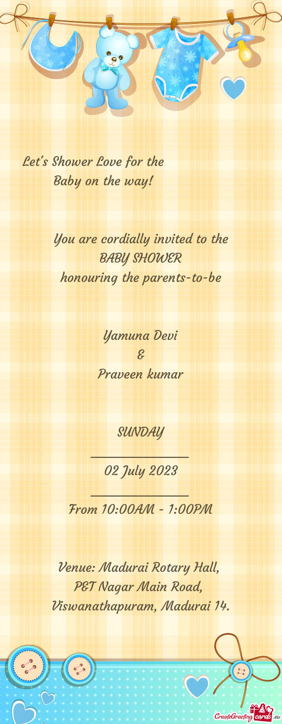 Honouring the parents-to-be