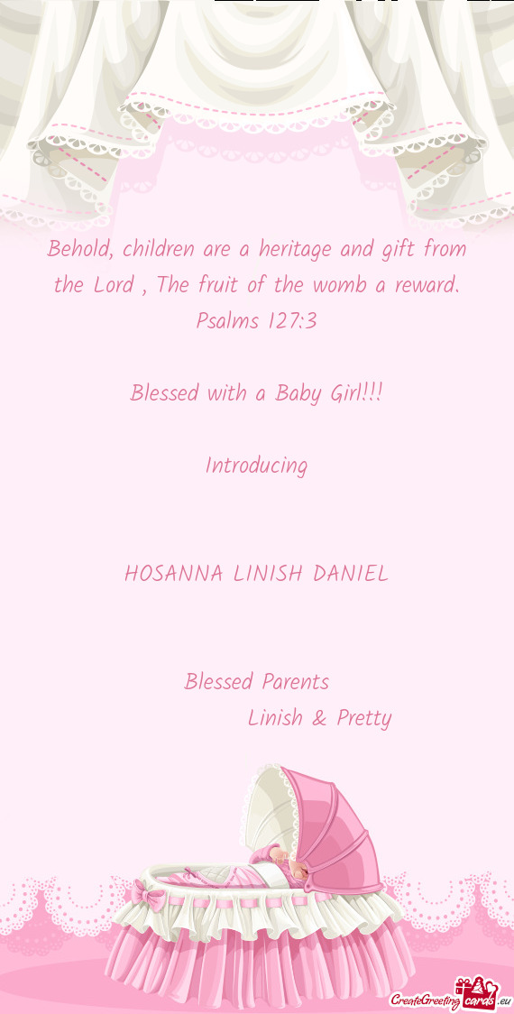 HOSANNA LINISH DANIEL