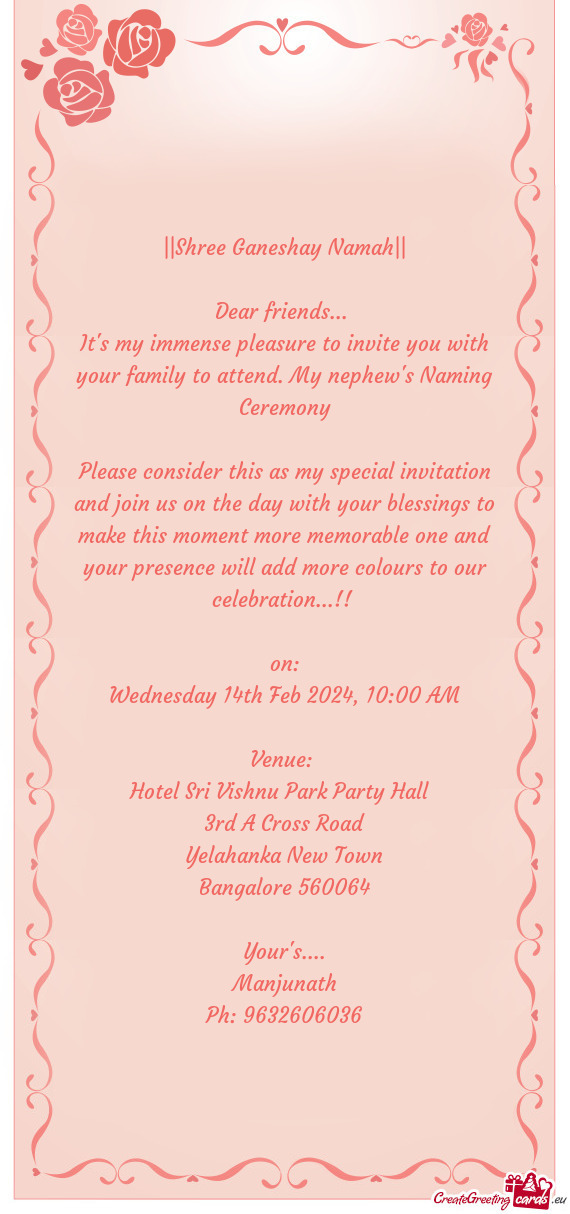 Hotel Sri Vishnu Park Party Hall