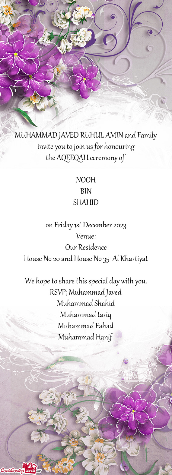 House No 20 and House No 35 Al Khartiyat