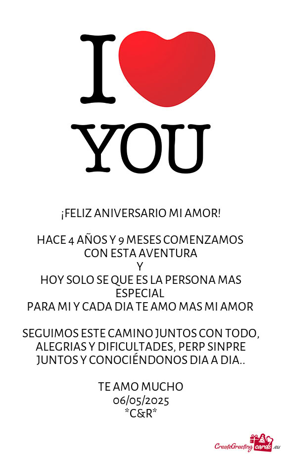 HOY SOLO SE QUE ES LA PERSONA MAS ESPECIAL