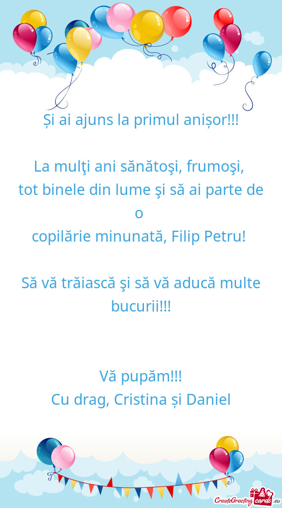 ?i ai ajuns la primul anișor