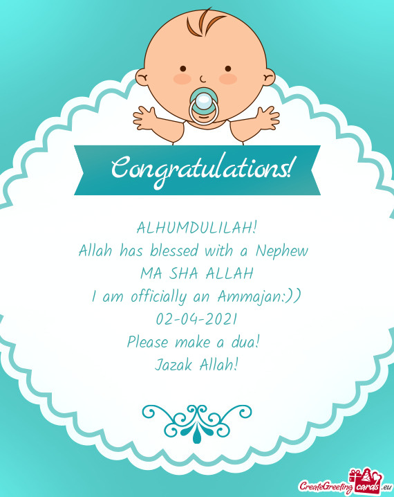 I am officially an Ammajan:))