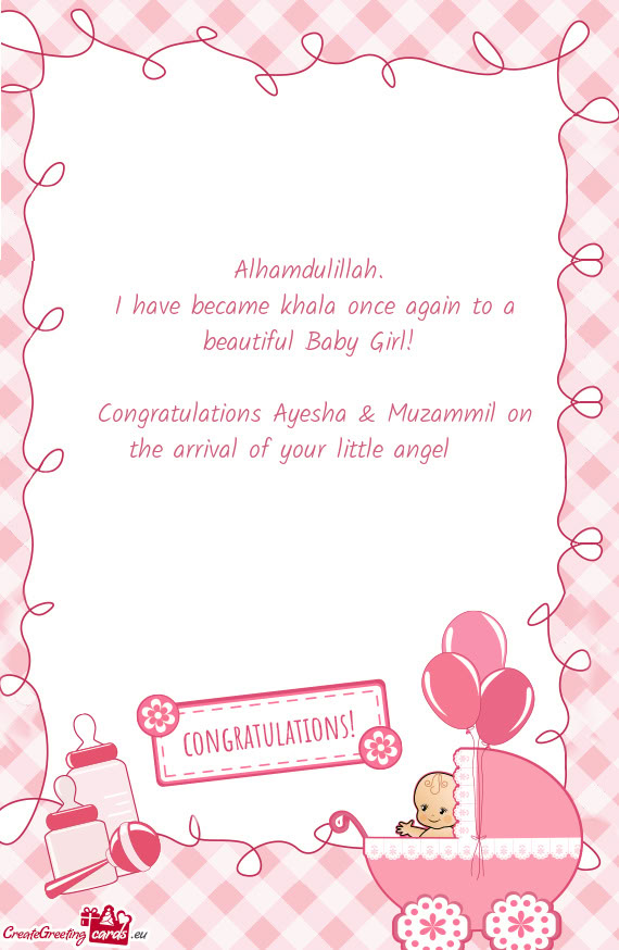 I have became khala once again to a beautiful Baby Girl