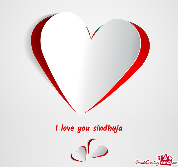 I love you sindhuja