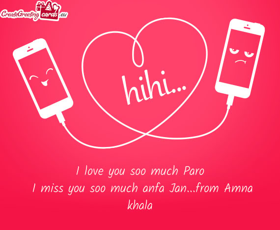 I love you soo much Paro