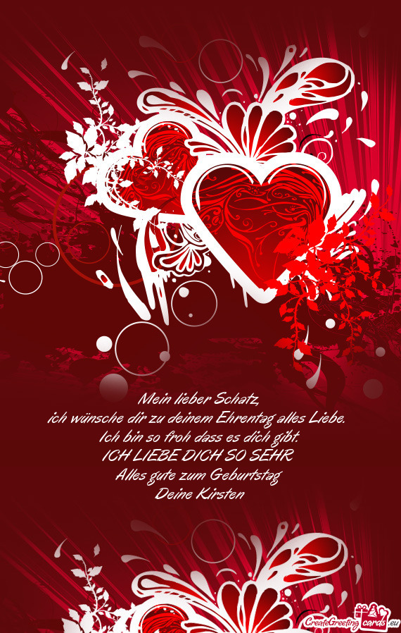 ICH LIEBE DICH SO SEHR