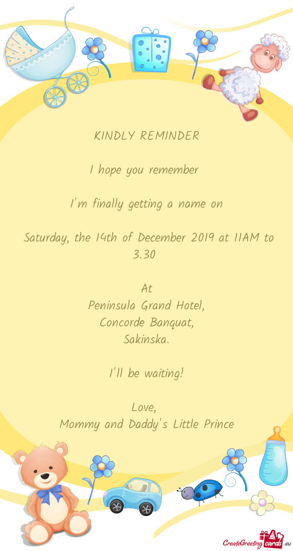 I'm finally getting a name on