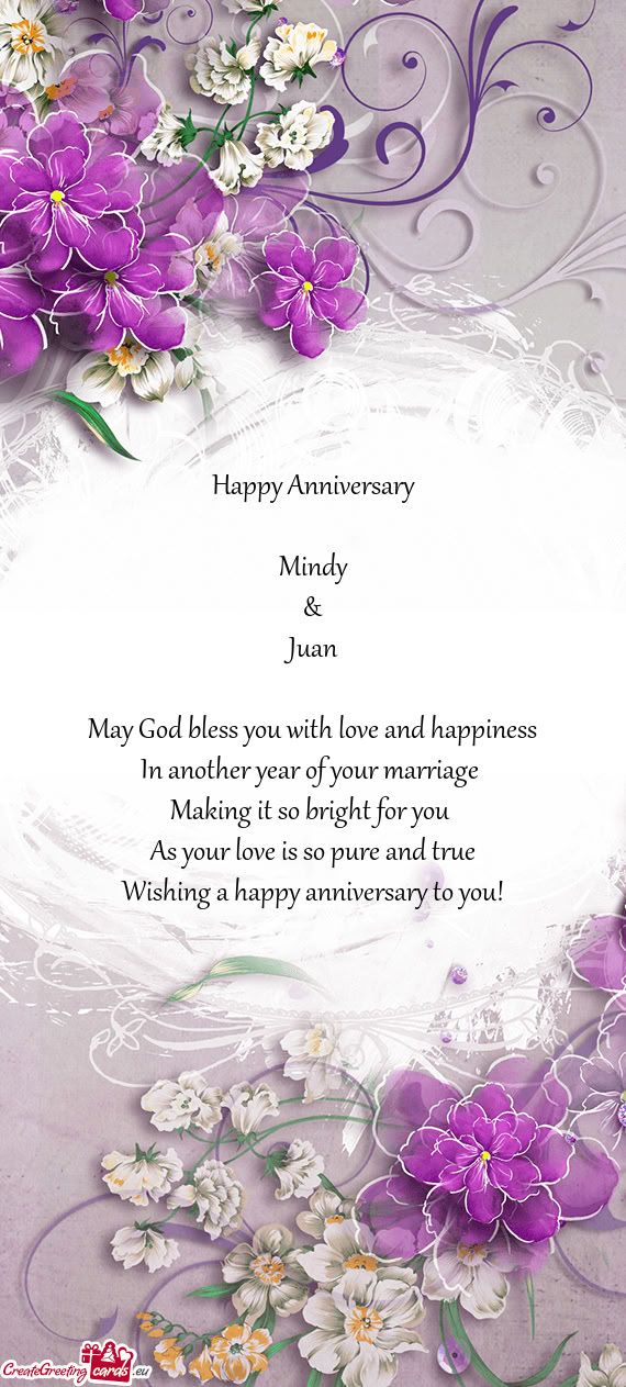 In another year of your marriage