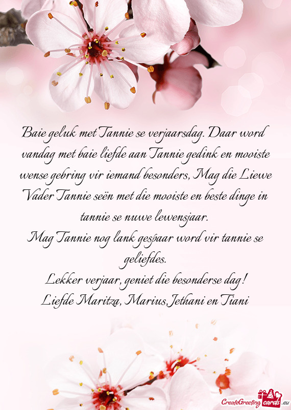 In tannie se nuwe lewensjaar