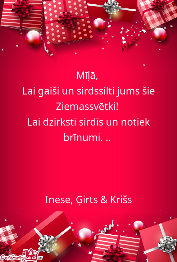 Inese, Ģirts & Krišs