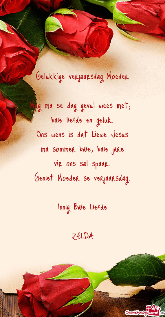 Innig Baie Liefde
 
 ZELDA