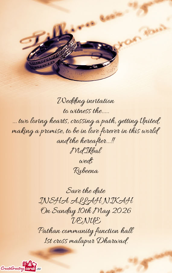 INSHA ALLAH NIKAH