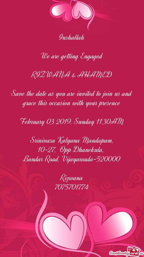 Inshallah    We are getting Engaged    RIZWANA & AHAMED