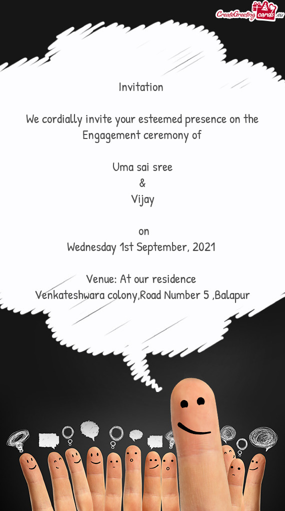 Invitation     We cordially invite your esteemed presence