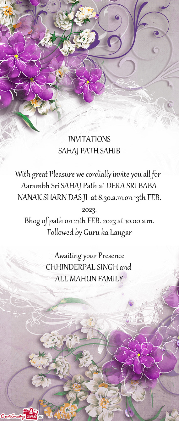 INVITATIONS