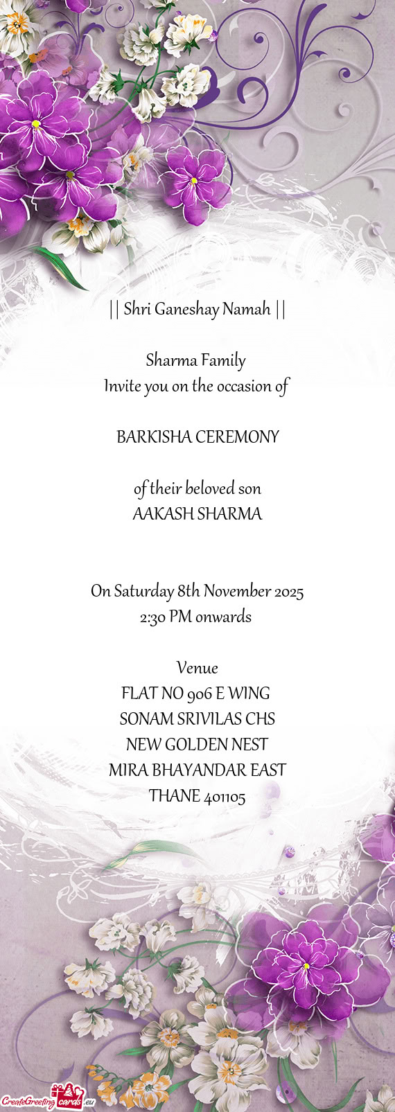 Invite you on the occasion of