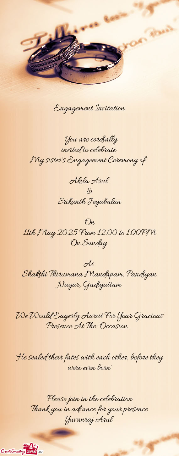 Invited to celebrate