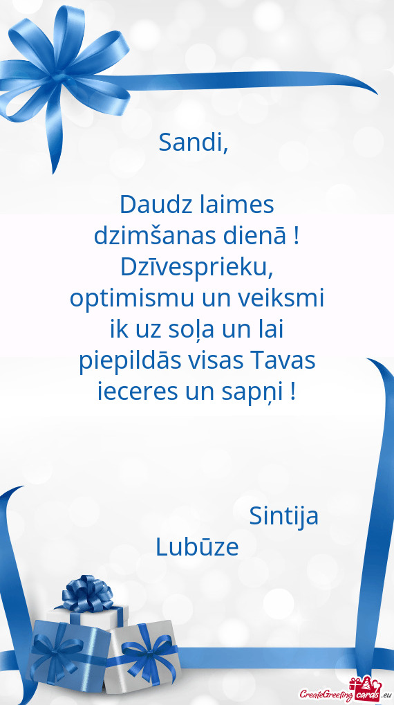 Isas Tavas ieceres un sapņi