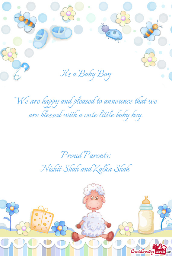 It s a Baby Boy    We are happy and pleased to announce