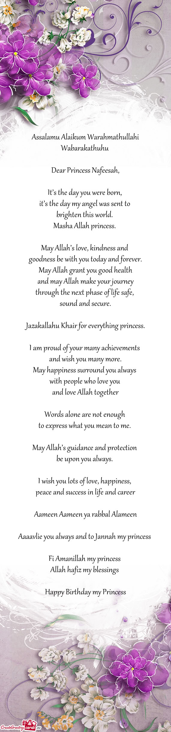 It’s the day you were born