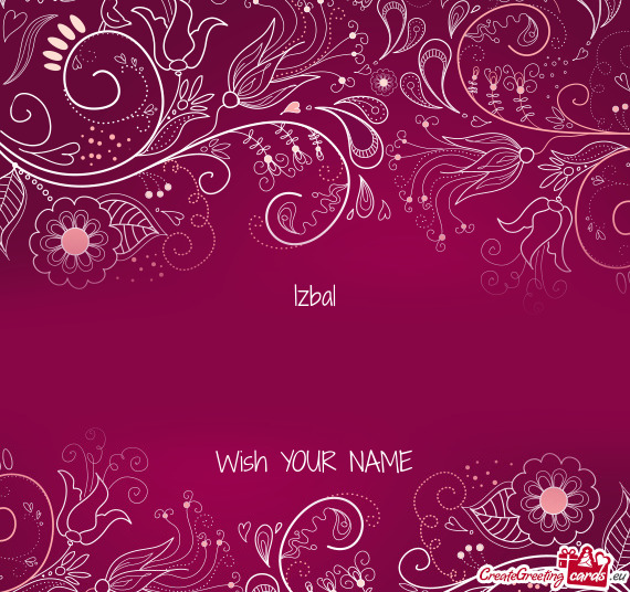 Izbal   Wish YOUR NAME