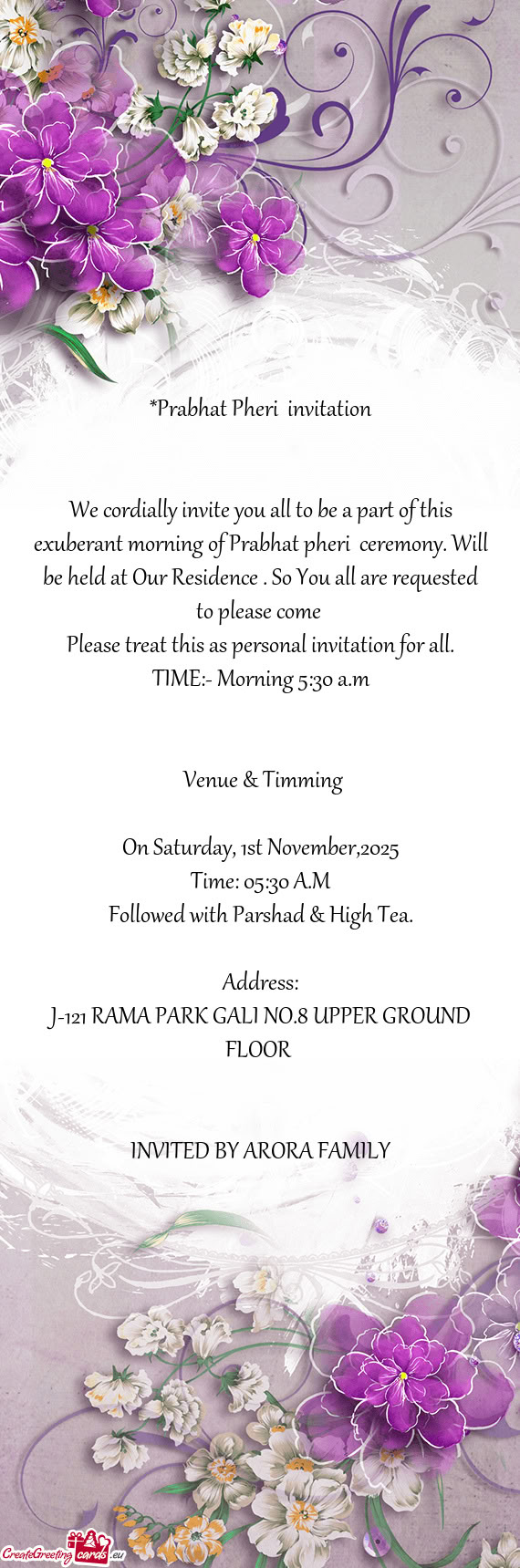 J-121 RAMA PARK GALI NO.8 UPPER GROUND FLOOR