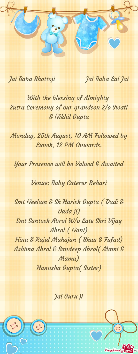 Jai Baba Bhottoji    Jai Baba Lal Jai