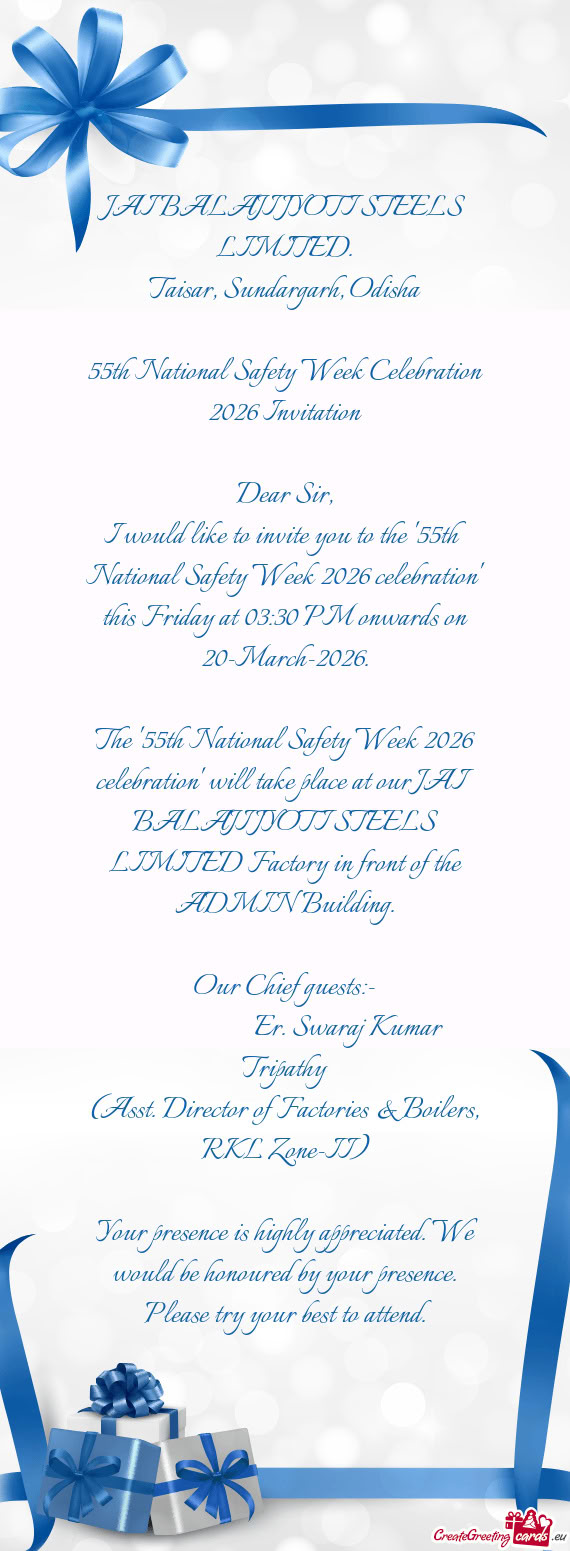 JAI BALAJI JYOTI STEELS LIMITED